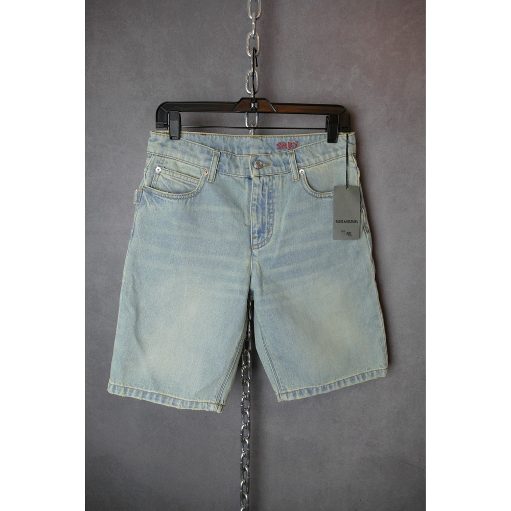 Zadig & Voltaire Sady Women's Denim Bermuda Shorts Size 36 NWT